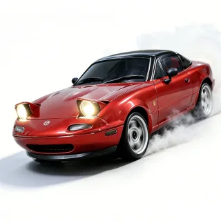 LDRC 1804 RTR 1/18 2.4G RWD RC Car Drift for Mazda MX-5 Miata NA Gyro LED Light Official Licensed On-Road Full Proportio