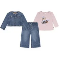 Levi's® Kids Shirt, Hose & Jäckchen LVG JACKET TEE,WIDE JEANS (Set, 3-tlg) Trend Denim, for Girls