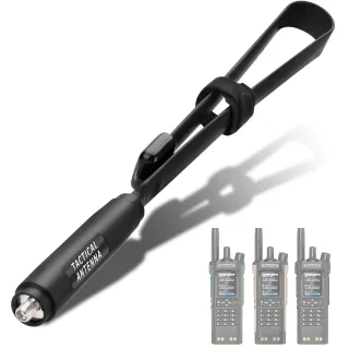 ABBREE Foldable Tactical Antenna UV Dual Band 136-520MHz SMA-Female Interface for Baofeng UV32 DM32 Walkie Talkie