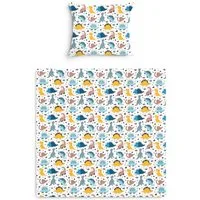 Amilian Babybettwäsche Kinderwagenset - 2tlg. Kinderbettwäsche - 80x80cm + 35x40cm, 100% Baumwolle, 2 teilig, Bettwäscheset für Kinderwagen, Wiege, Babybett - Baby Bettwäsche
