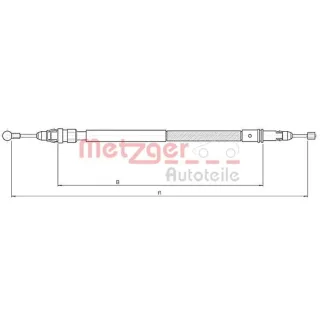 Metzger Handbremsseil hinten Citro?n Jumpy Fiat Scudo 270 272 Peugeot Expert