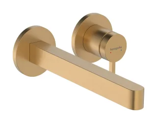 Hansgrohe Finoris Einhebel-Waschtischmischer Unterputz für Wandmontage mit Auslauf 22,8 cm, Brushed  76050140