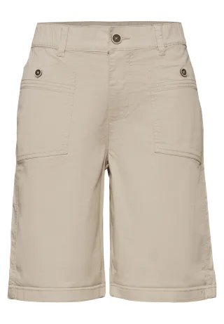 Street One - Straight Leg Bermuda mit Turn-Up cobble stone - Gr. - 38