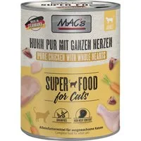 MAC'S Huhn pur mit ganzen Herzen 800 g - 6 Stück, Trockenfutter für: Katze
