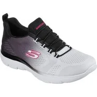 Skechers SUMMITS BRIGHT CHARMER Slip-On Sneaker Schlupfschuh, Slipper, Freizeitschuh mit schönem Farbverlauf