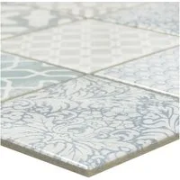 Mosafil Mosaikfliesen Keramik Mosaik Fliesen Venezia Ornament, Keramik 29.700x29.700, bunt, Wasserfest
