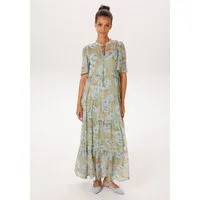 Aniston CASUAL Sommerkleid mit pastellfarbenen Blumendruck - jedes Teil ein Unikat