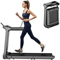 Kingsmith Laufband WalkingPad X218 Klappbar,mit Handläufen, bis 18 km/h & 136 kg, Doppelfalttechnik, App Steuerung, LED Touch, 1-18km/h, Max. 136Kg