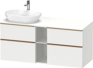 Duravit D-Neo Konsolenwaschtischunterbau wandhängend Weiß Matt 1400x550x664 mm - DE4970L04180000 DE4970L04180000