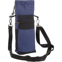 PUREWONDER Flaschenträger Flaschentasche Tasche für Coffee to-go zum Umhängen bb32 Blau, auch für Coffee to-go