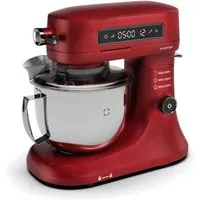 Klarstein Küchenmaschine mit Kochfunktion, 1600 W, 5 l Schüssel, Knethaken Rührbesen Schneebesen 5 L LCD Touch