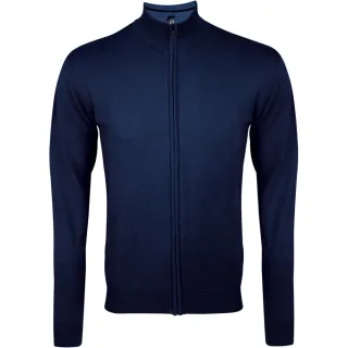 SOLS Gordon Herren Strickjacke mit durchgehendem Reißverschluss (Navy)