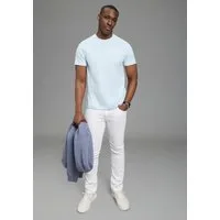DELMAO T-Shirt Kurzarm, mit coolem Print, Rundhalsausschnitt, aus 100% Baumwolle