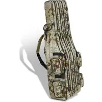 normani Angelrutentasche Rutentasche Angeltasche Quattro, Angelrutentasche mit 4 Kammern für 8 Ruten