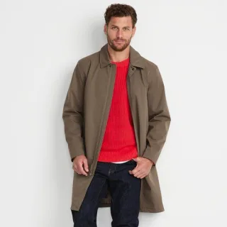 Wasserdichter Regenmantel, Herren,  Beige, Polyester, by Lands' End
