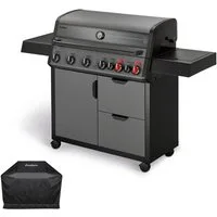 Enders® Gasgrill Hyde 6 SIKR Turbo II inkl. Premium Wetterschutzhülle