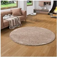Snapstyle Hochflor-Teppich Luxus Hochflor Langflor Teppich Milano Rund, Rund, Höhe: 43 mm