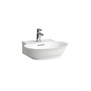 LAUFEN Handwaschbecken THE NEW CLASSIC, 1 Hahnloch, mit Überlauf 500x450 weiß, H8158520001041 H8158520001041