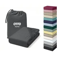 OTTO home Spannbettlaken Cremona, BASIC und PREMIUM Qualität, mit Elasthan, Baumwolle, Jersey (180 g/m), Gummizug: rundum, (1 Stück), bis 20 cm Höhe, Bettlaken ab Gr. 90x200 cm, Strapazierfähig