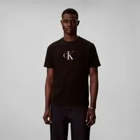 Calvin Klein T-Shirt SS 30S DISTRESS MONOGRAM GRAPHIC Regular fit mit Logodruck
