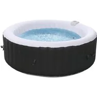 Arebos Whirlpool ROME aufblasbar für bis zu 6 Personen mit 130 Massagedüsen, (Komplett-Set, 208 x 208 cm), für Outdoor & Indoor