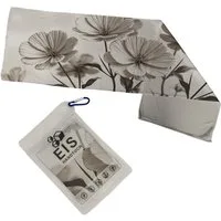 speecheese Sporthandtuch Botanische Illustration Eishandtuch mit Sepia Blumen