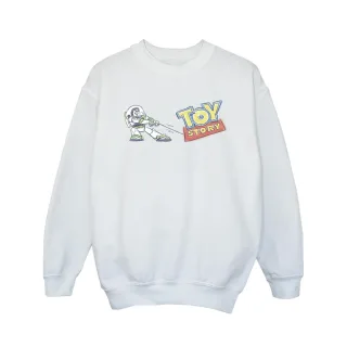 Disney - "Toy Story Buzz Pulling Logo" Sweatshirt für Mädchen (Weiß)