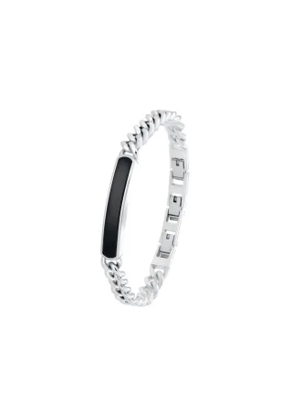 s.Oliver - Armschmuck schwarz/silber - Gr. - 22