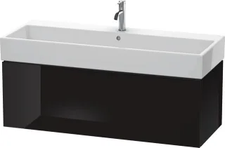 Duravit L-Cube Waschtischunterbau wandhängend Schwarz Hochglanz 1184x459x394 mm - LC617904040 LC617904040