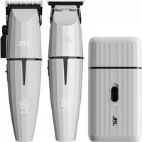 JRL Haarschneider JRL Limitierte Ghost Edition Combo Kit 2, Set: Clipper+Trimmer+Shaver Limitierte Edition Ghost Weiß Profi Set, Reset IQ Charge Smart-Clip Magnetic
