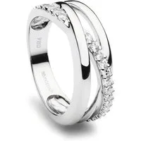 NANA KAY Fingerring Simply Essentials, mit farblosem Steinbesatz