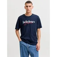 Jack & Jones Rundhalsshirt JJTOM TEE SS CREW NECK SN Baumwolle, regular fit