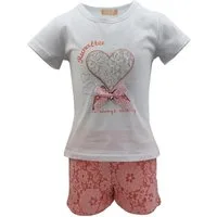 Girls Fashion T-Shirt & Shorts Sommer Set, T-Shirt + Shorts, MS241 (Set, T-Shirt + Shorts)
