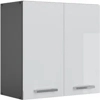 Vicco Hängeschrank R-Line, Weiß Hochglanz/Anthrazit, 60 cm (1-St)
