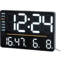AMS Tischuhr Quarzuhr, Wohnzimmer, Esszimmer, automatischer Kalender