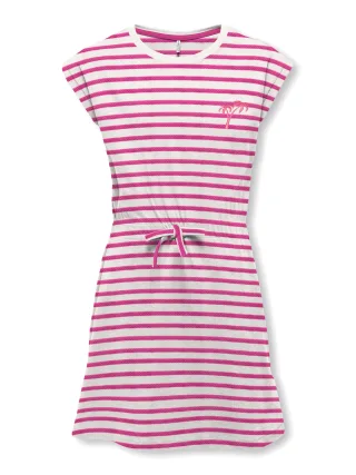 KIDS ONLY - KOGTRINE Y/D STRUCTURE S/S DRESS JRS cloud dancer - Gr. - 152