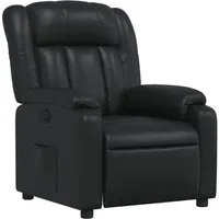 vidaXL Sessel Relaxsessel Schwarz Kunstleder (1-St)