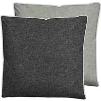 Biberna Kissenbezug Hermal Flanell mit Reißverschluss, Melange-Optik, Wendekissenbezug, (1 Stück), Feinflanell, Made in Germany zertifiziert, kuschelig weich, mit Paspel