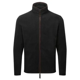 Premier Mens Artisan Fleece-Jacke (Schwarz/Braun)