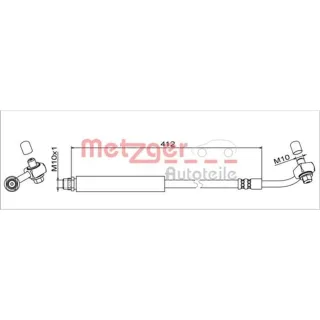 Metzger Bremsschlauch hinten rechts Chevrolet Trax Opel Mokka