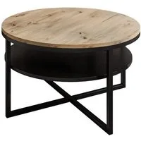 Lookway Couchtisch CIRI-X LOFT mit Ablage (1 Tisch), Durchmesser: ⌀ 70 cm