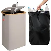 Blumtal Müllsackständer Pflandflaschen Sammelbehälter, Leergut Organizer mit Loch, in 100L oder 150L, waschbar, tropfsicher