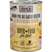 MAC'S Huhn pur mit ganzen Herzen 400 g - 6 Stück, für: Katze