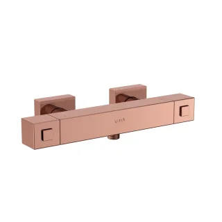 VitrA Base Square Thermostat-Brausearmatur Aufputzmontage Kupfer Soft,A4730129EXP A4730129EXP