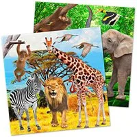 Amscan Papierserviette Servietten Dschungel / Safari