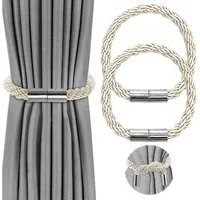 Agger Raffhalter Magnetische Vorhang Raffhalter, Raffhalter für Vorhänge mit Magnet, (2-tlg), Raffhalter für Gardinen Halterung Vorhang Halter Gardinen zubehör
