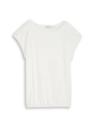 Tom Tailor - T-Shirt aus Baumwolle whisper white - Gr. - XL
