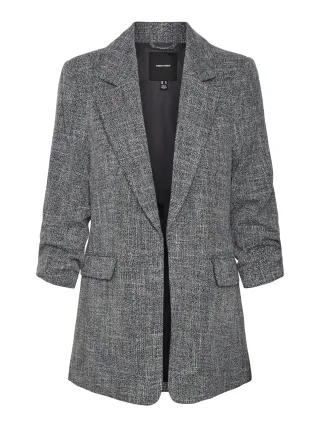 VERO MODA CURVE - VMCFRIDA LS REGULAR BLAZER CUR Black - Gr. - 50