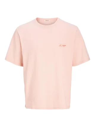 JACK&JONES - JORALMERIA WORLD TEE SS CREW NECK tickled pink - Gr. - XL