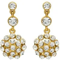 Unique Paar Ohrstecker Gewölbte Ohrstecker goldfarben Modeschmuck MOE0019